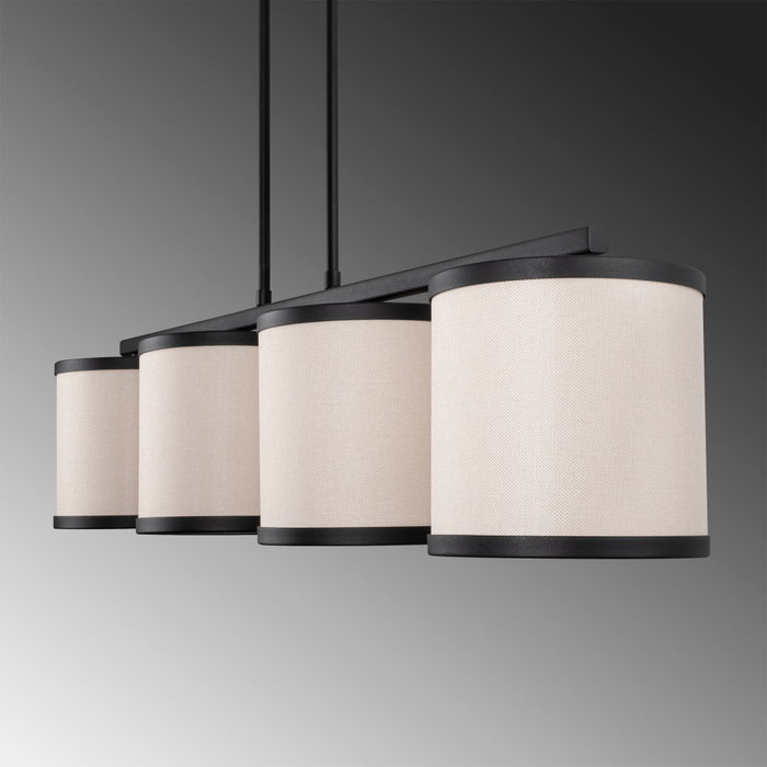 Opviq Way - 11646 Lámpara de araña en blanco y negro